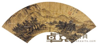 吴瓘 山水 49×16cm