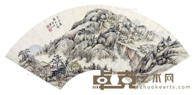 黄均 山水 50×17cm