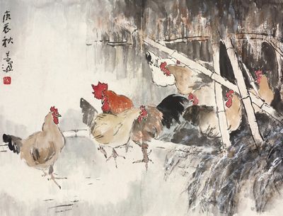 杨善深 花鸟