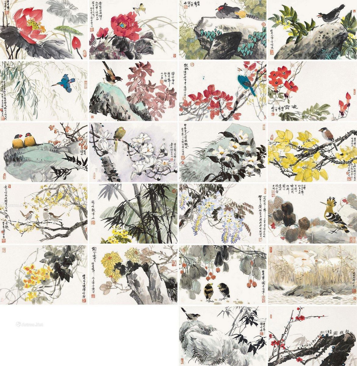 lot:542 吴国亭 花鸟