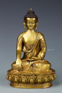 鎏金释迦牟尼佛坐像
