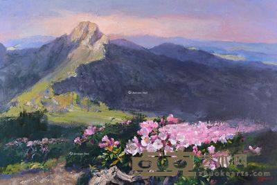 黄进龙 玉山杜鹃(2015) 97×145.5cm