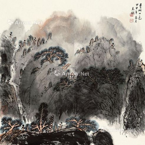 孙克纲 青城山色