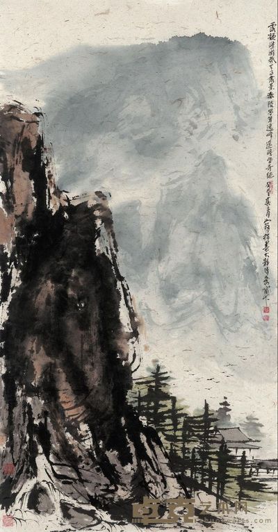 崔如琢 露凝无游氛 144×74.5cm
