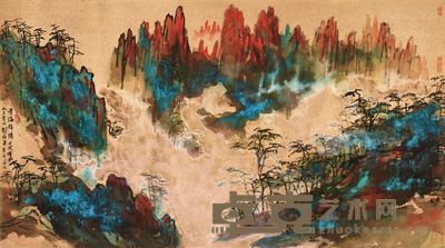 刘海粟 黄海锦绣 96.5×176cm