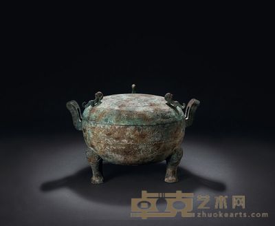 春秋时代 青铜圆鼎 高42.3cm;宽63cm