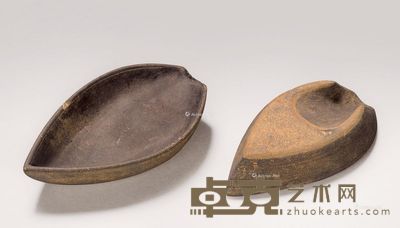 明或更早 建石莲瓣砚 纵12.5cm；宽7.5cm；高3cm