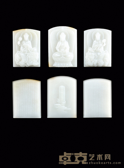 西方三圣套牌 (1)10×7.5×1.8 (2)11×7.8×1 (3)10×7.5×1.8