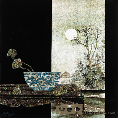 点螺 青花瓷 58×58