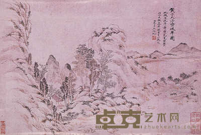 吴湖帆 浮峦暖翠图 32.5×48.5cm 约1.4平尺