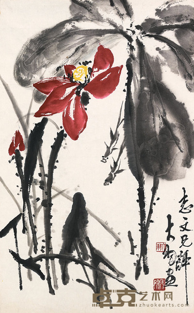 陈大羽 荷香 78×48cm 约3.4平尺