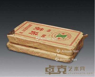 2003年湘益茶厂1.5公斤黑茶砖2块 --