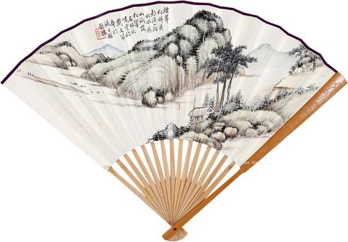 万一鹏 山涧松翠并行书