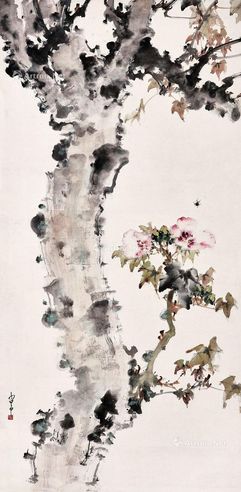 赵少昂 芙蓉飞蜂