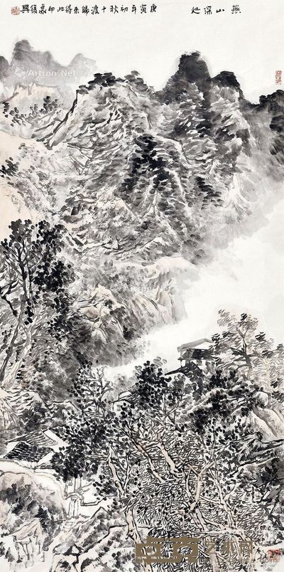 张复兴 山水 137×68cm