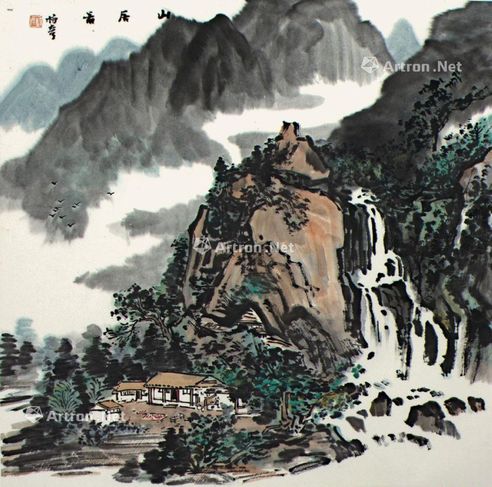 杨彦 山居图