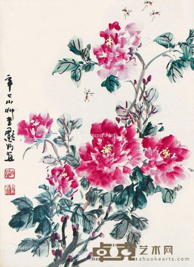 金默如 花卉 53×40cm
