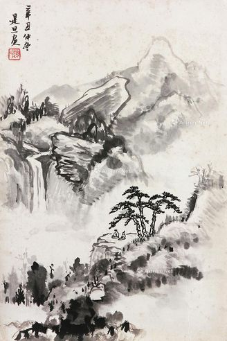 赵是旦 山水