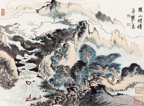 沈明权 溪山闲情