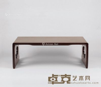 民国 红木云纹长方桌 长64cm；宽37.5cm；高22cm