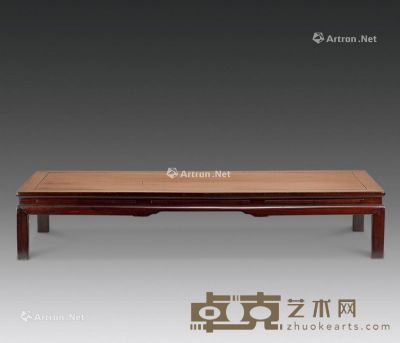 清代 红木四足长方炕桌 长166cm；宽68cm；高31cm