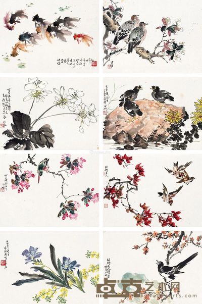 叶访樵 册页 34.5×47cm×8