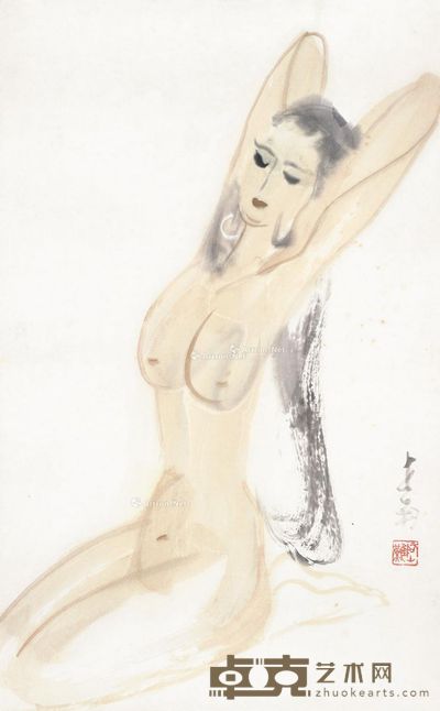 李世南 人物 82.5×50.5cm