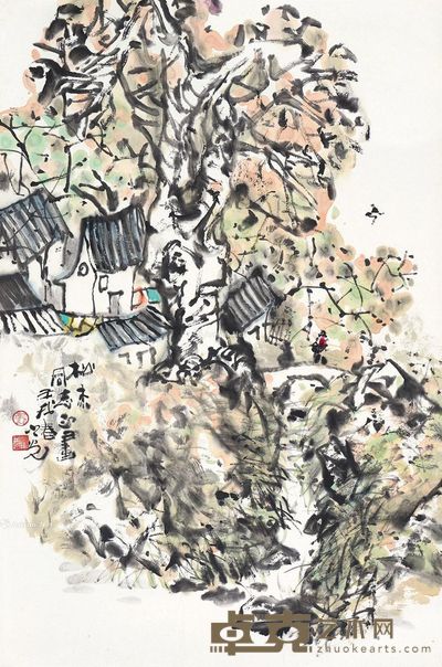 张之光 山城之春 68.5×45.5cm