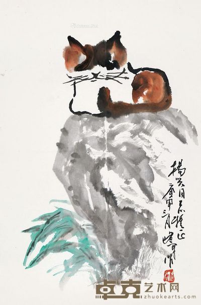 修军 猫 68×45cm