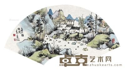 林容生 春山新雨后 22×60cm