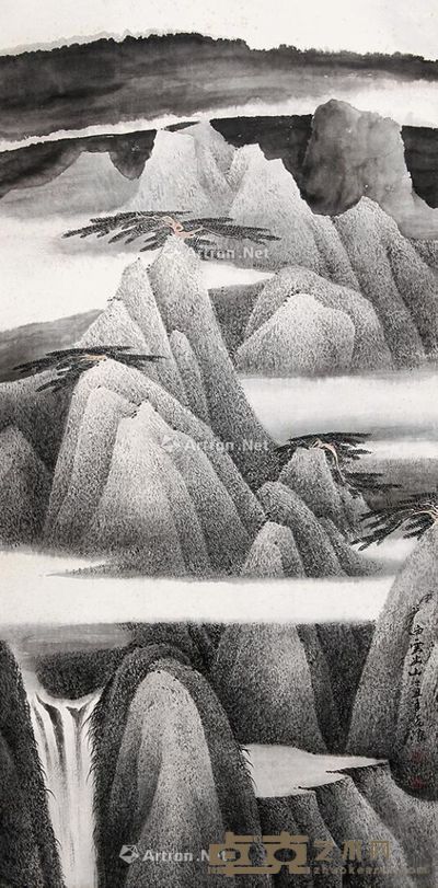 董希源 白云出山 138×67cm