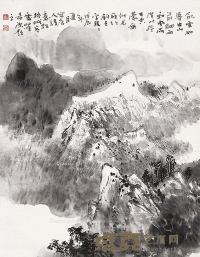 董希源 唐人诗意图 79×61cm