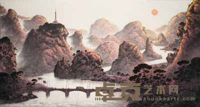 邹晓清 朝晖 153×83cm