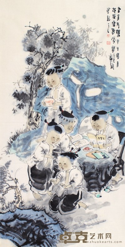 王家训 人物 68×136cm