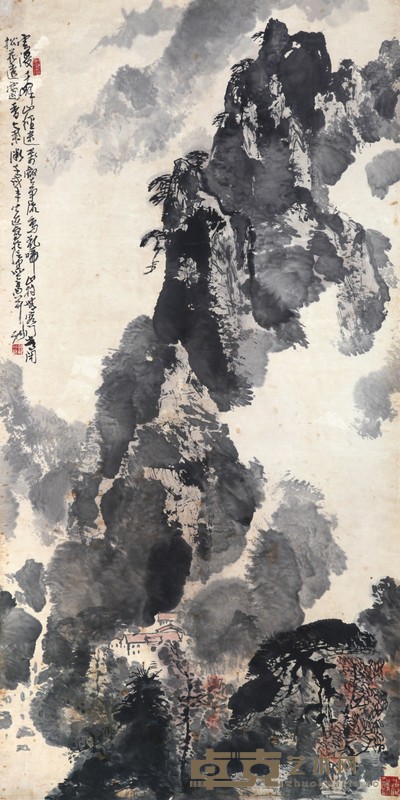 郭公达 山水 67×137cm