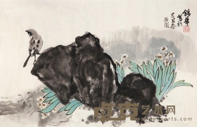 谢锦华 花鸟 69×44cm