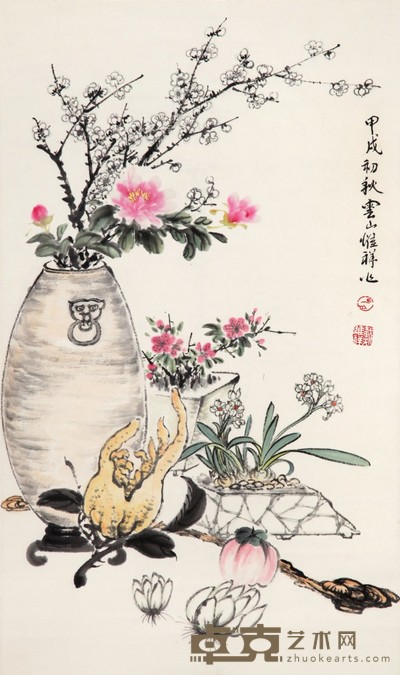 戴维祥 花鸟 404×68cm