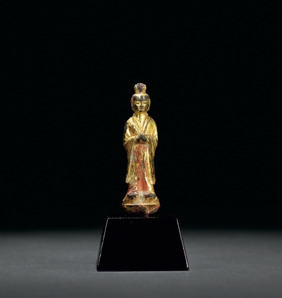 明或明以前·铜鎏金道教神仙像
