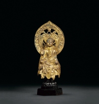 明或明以前·铜鎏金释迦摩尼像