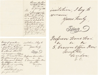 驻俄、法、英大使，《中俄改订条约》签订者——曾纪泽（1839～1890） 致法学家利瓦伊英文信