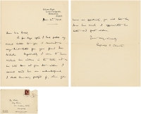 末代皇帝溥仪老师——庄士敦（Reginald Fleming Johnston，1874～1938） 最晚年亲笔信