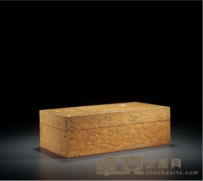 清乾隆·文竹如意龙纹文具盒 长：26cm 高：8.5cm