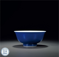清雍正·宝石蓝釉碗