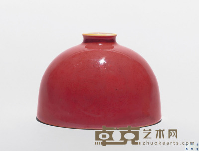 清康熙 豇豆红太白尊 直径12.7cm