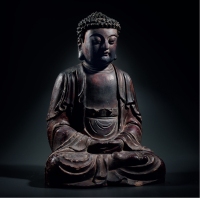 清·木雕释迦牟尼佛坐像