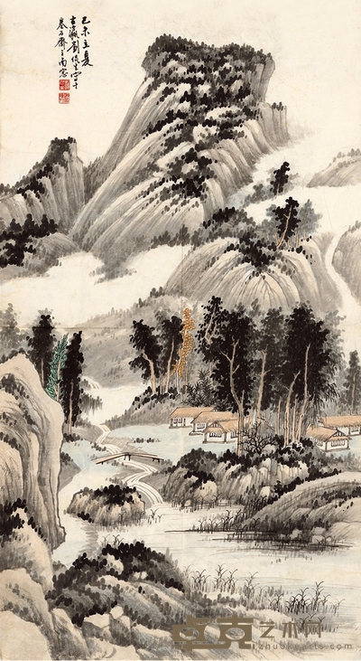 刘侃生  山水 41×75cm