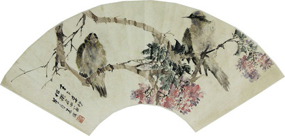 朱梦庐 花鸟