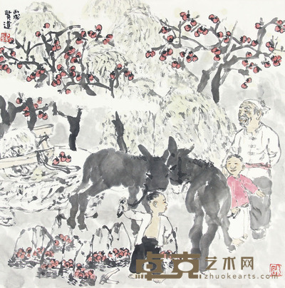 方贤道 丰收图 68x68