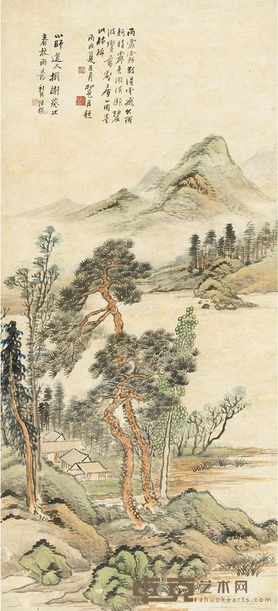 汪琨 春林雨意 97×45cm