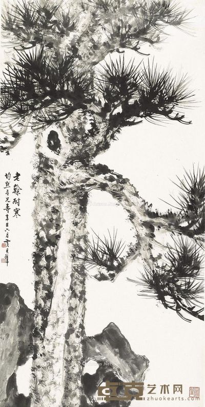 黄君璧 老干耐寒 133×68cm